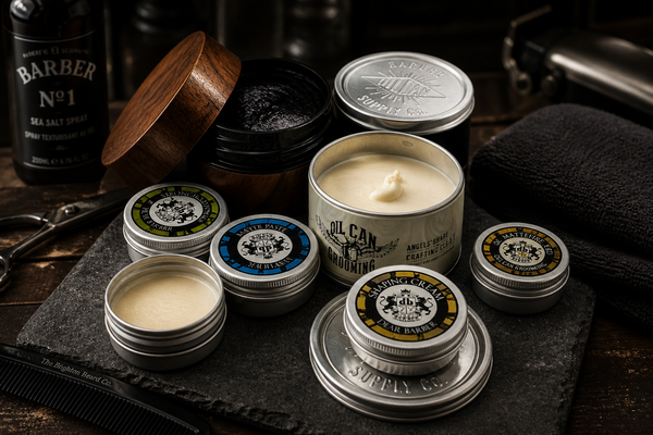 Shop men’s hair styling products including pomade, matte clay, fibre and styling cream for texture and hold. Shipped from St Ives, Cornwall.