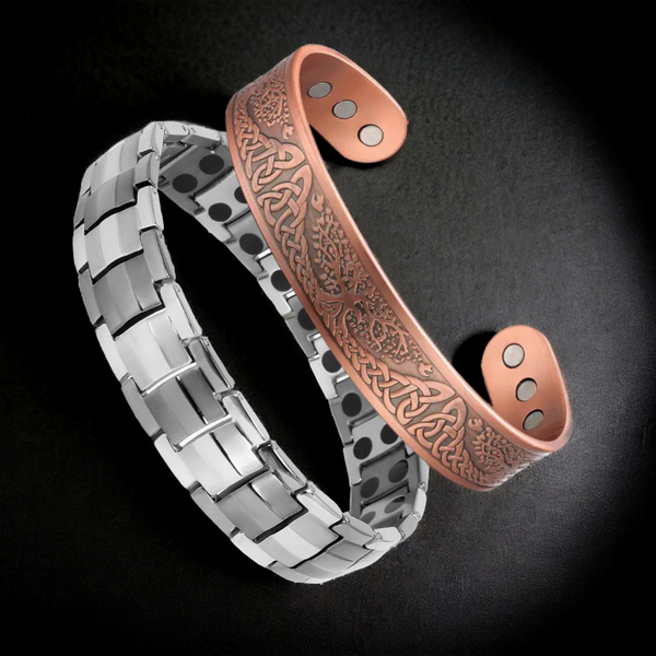 Copper and Magnetic Cuffs and Bracelets