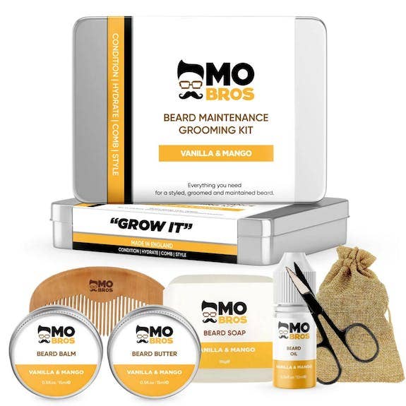 Mo Bros Vanilla Mango XL Beard Maintenance Grooming Kit
