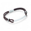 Slim Leather ID Bracelet
