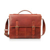 Bridge Leather Briefcase With Leather Strap