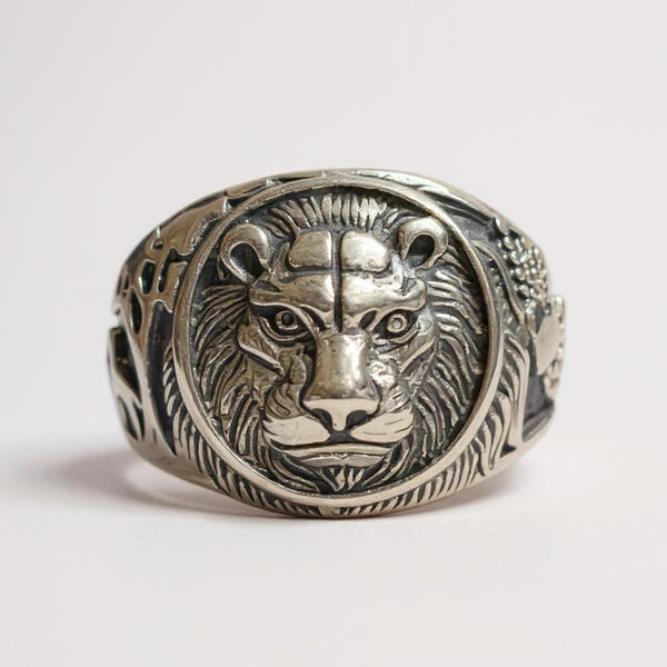 Stainless Steel Lion Ring
