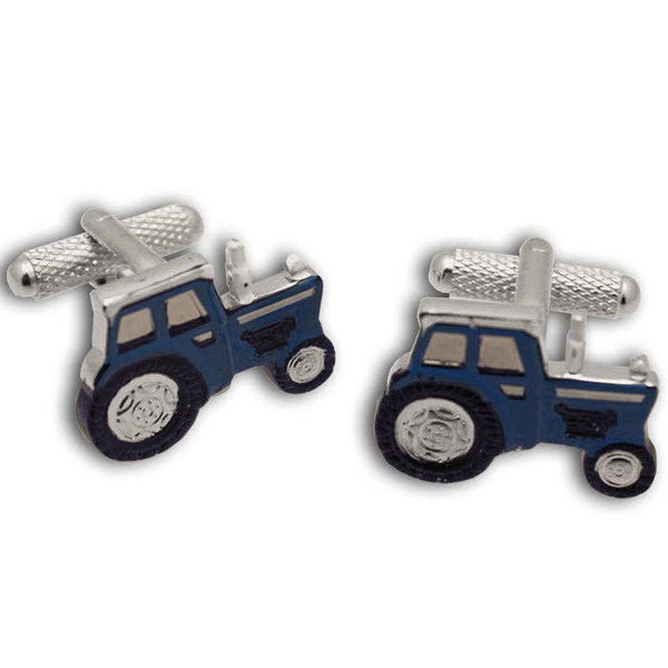 Blue Tractor Cufflinks