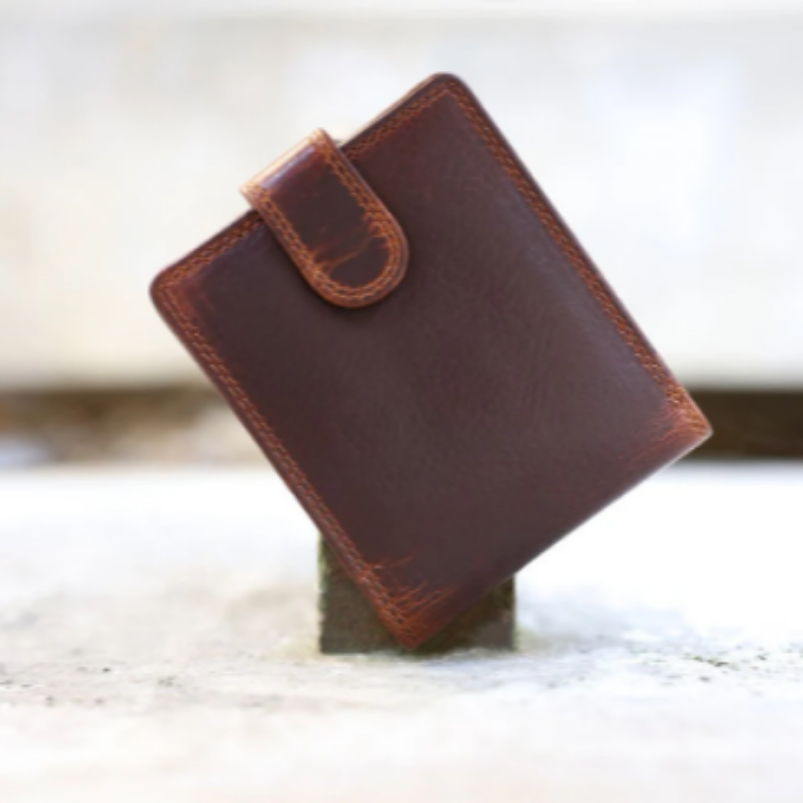 New York RFID Bifold Leather Wallet