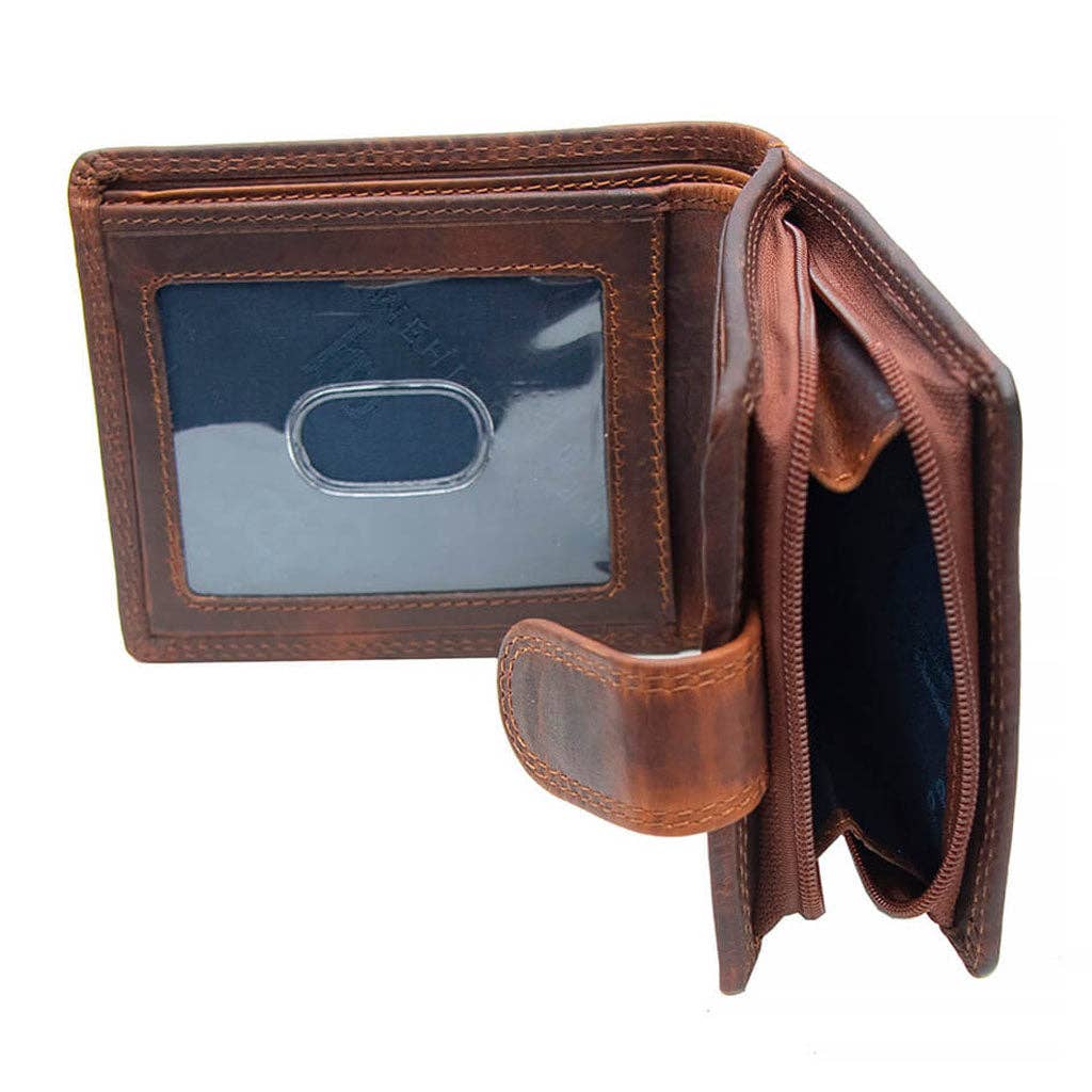 New York RFID Bifold Leather Wallet