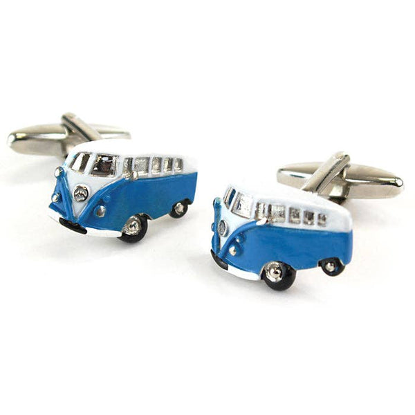 Blue Campervan Cufflinks