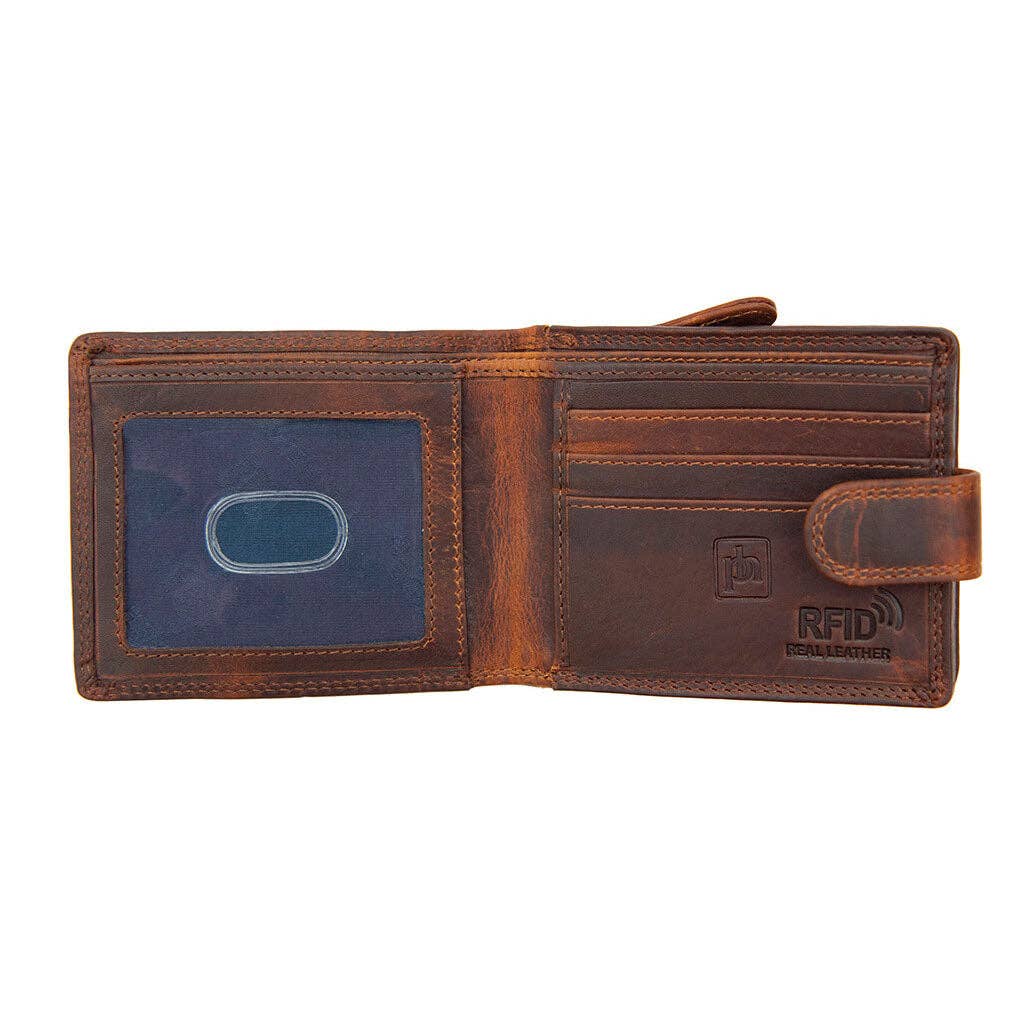 New York RFID Bifold Leather Wallet