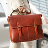 Bridge Leather Briefcase With Leather Strap