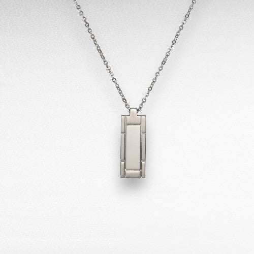 Steel Pendant with Chain