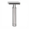 MÜHLE R41 chrome open comb safety razor on white background