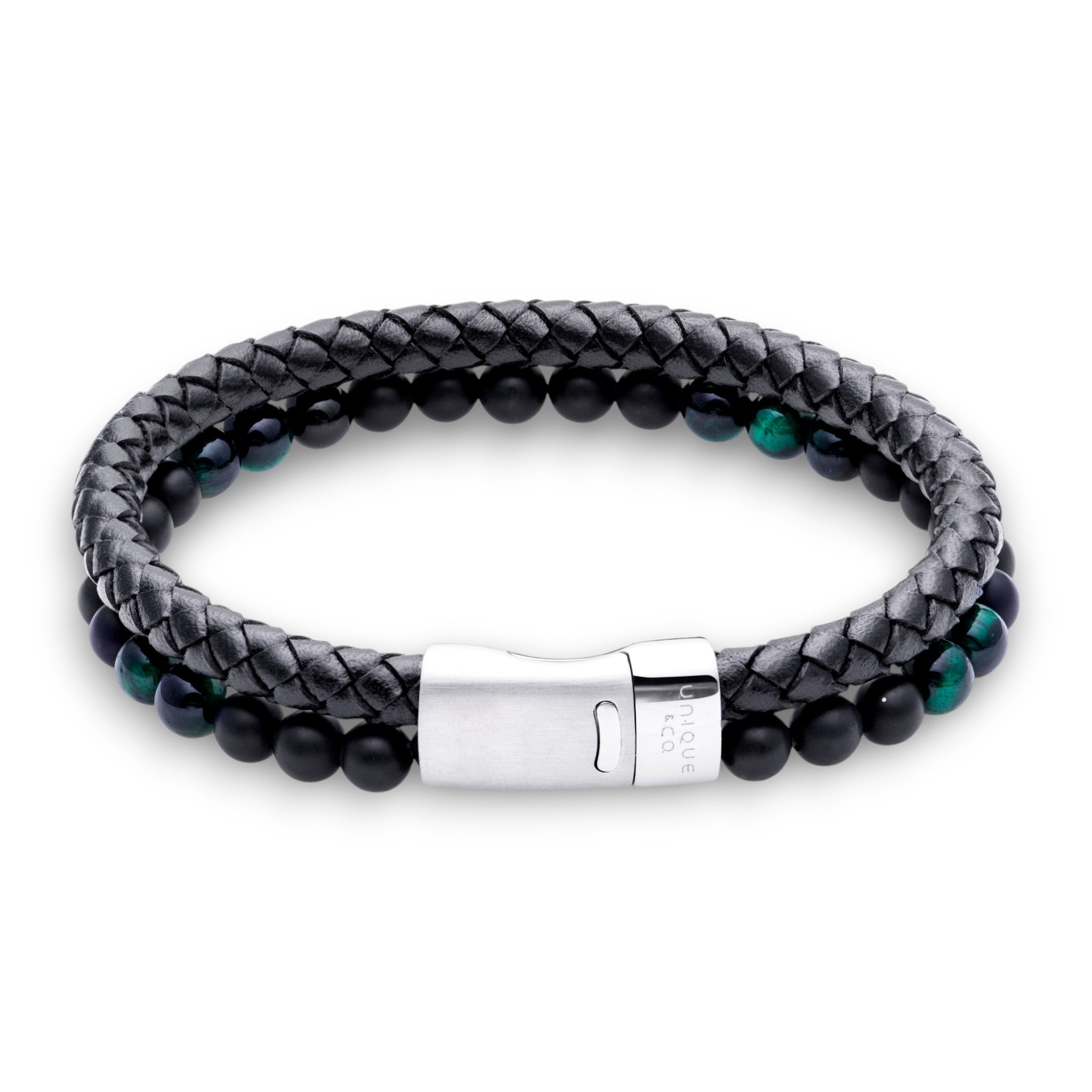 Leather & Bead Bracelet