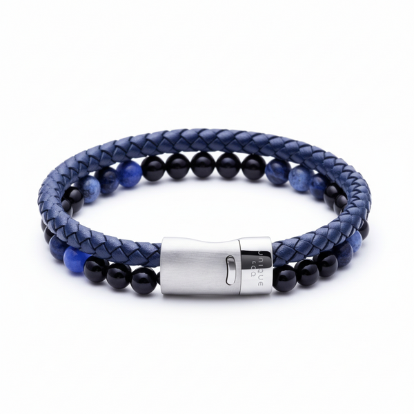 Leather & Bead Bracelet