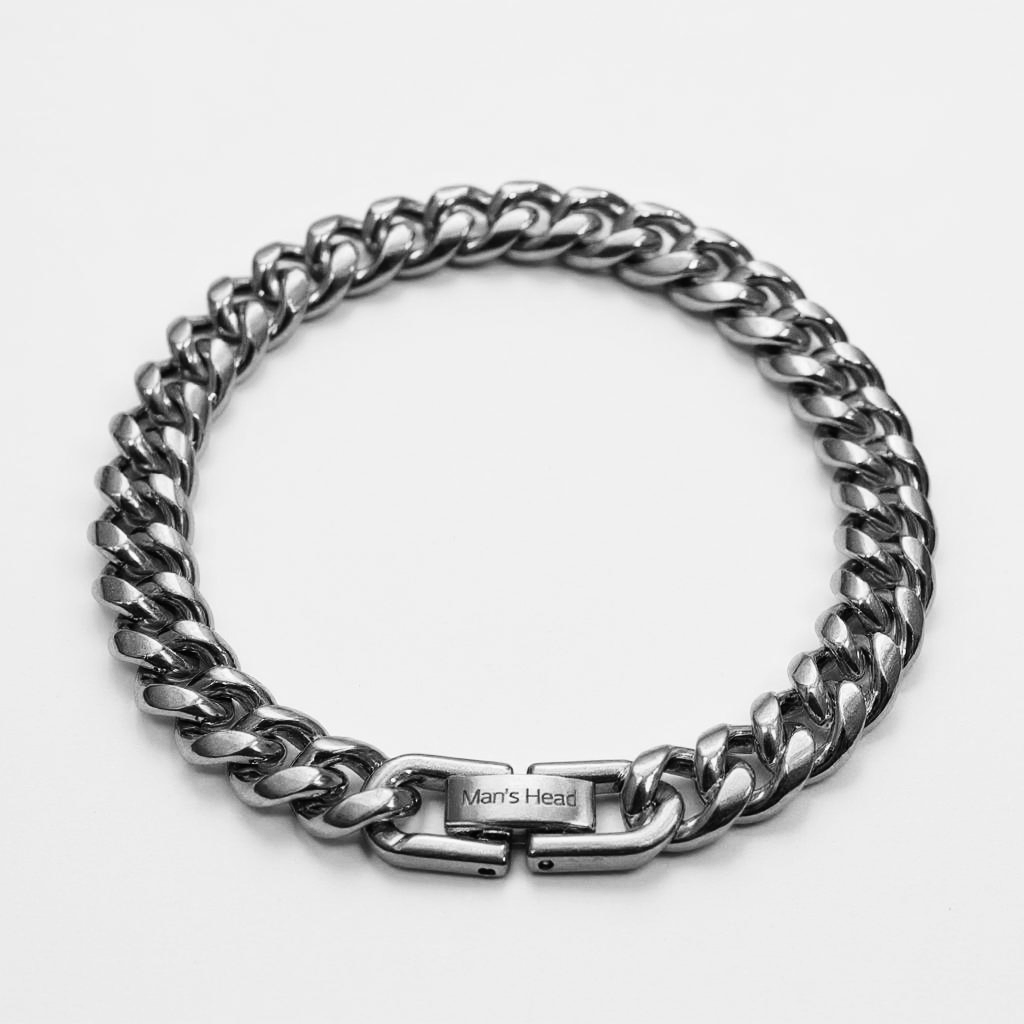 Stainless Steel Curb Chain Bracelet - 8mm