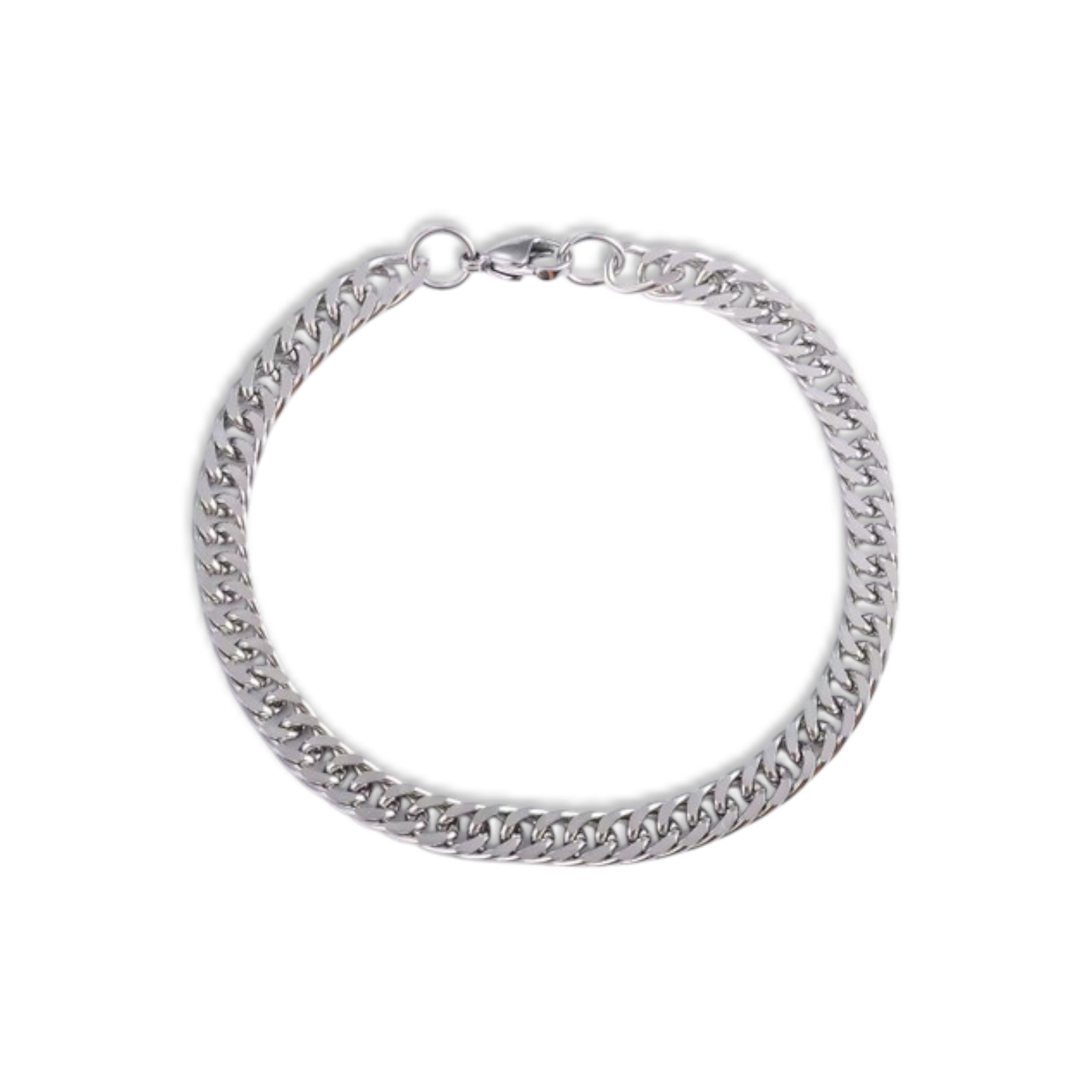 Stainless Steel Curb Chain Bracelet - 6mm