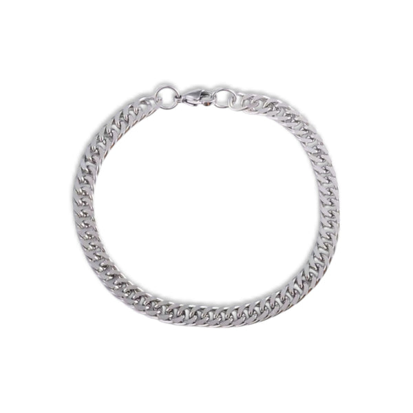 Stainless Steel Curb Chain Bracelet - 6mm