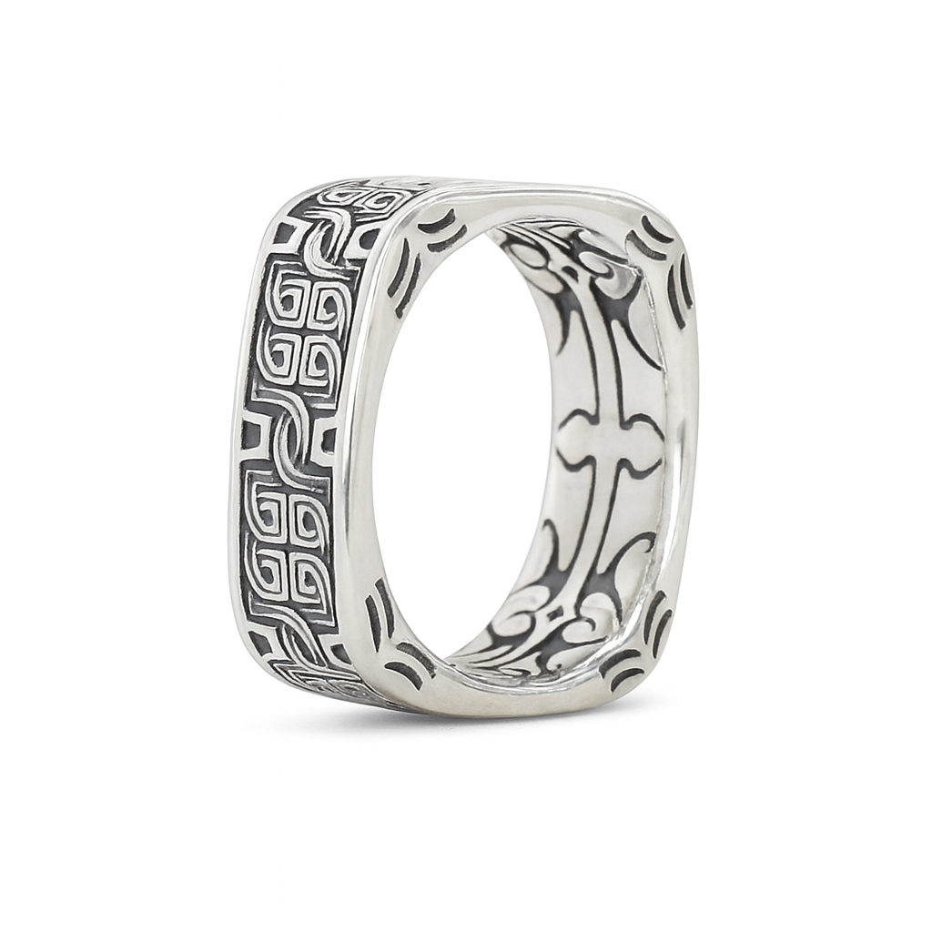 Square Celtic Knot Ring