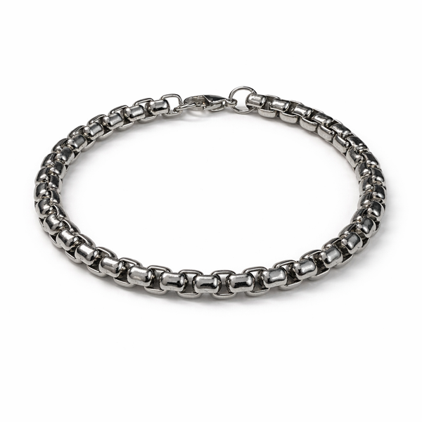 Stainless Steel 6mm Box Chain Bracelet