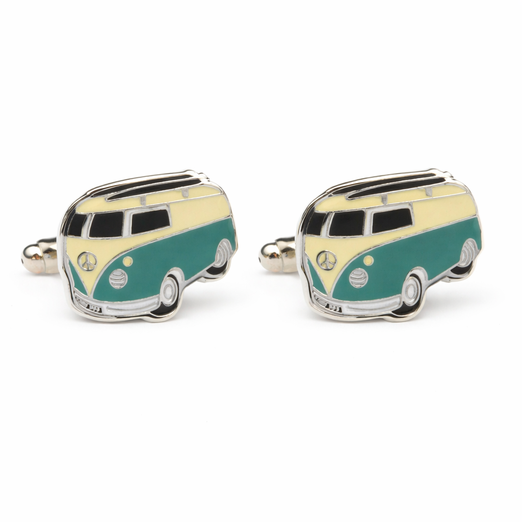 Retro Camper Van Cufflinks