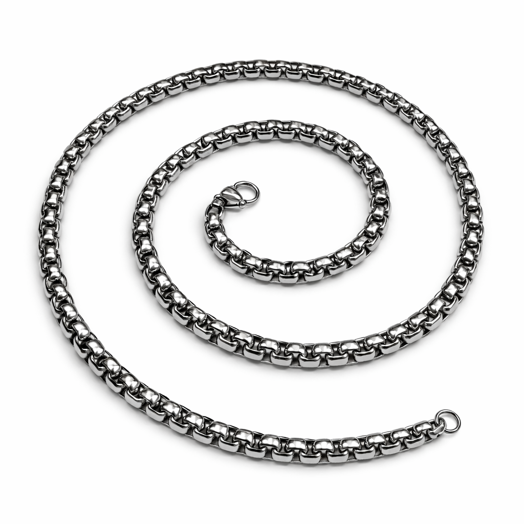 Stainless Steel 5mm Box Chain Necklace