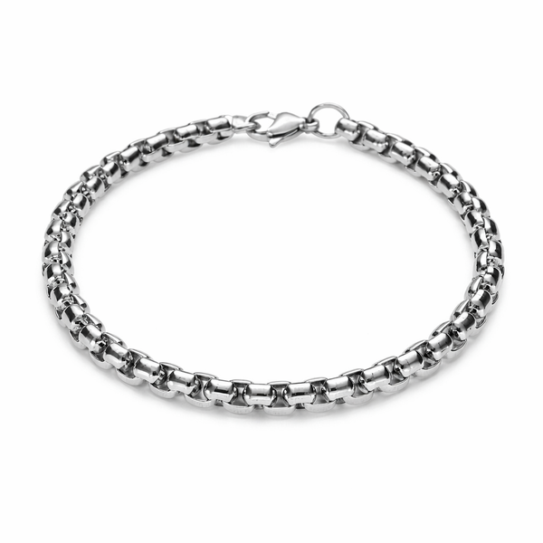 Stainless Steel 4mm Box Link Bracelet