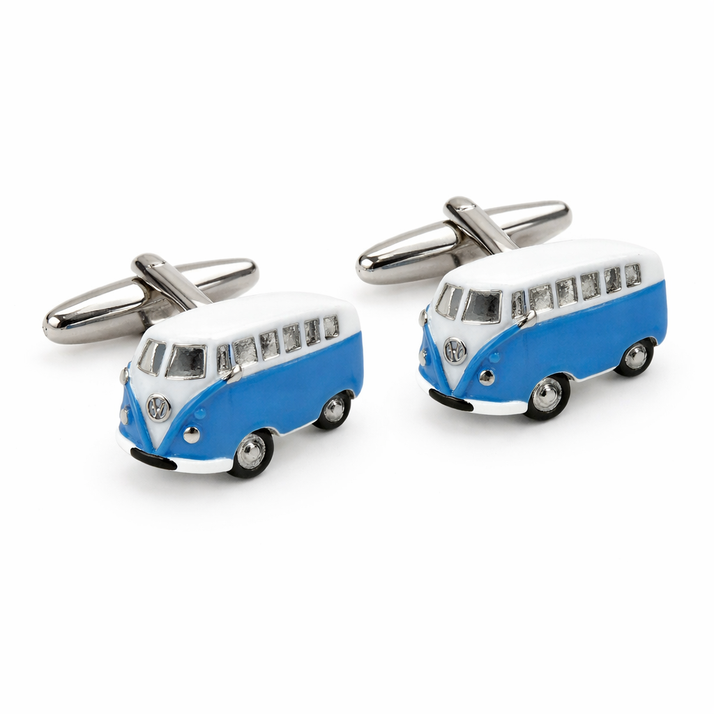 Blue Campervan Cufflinks