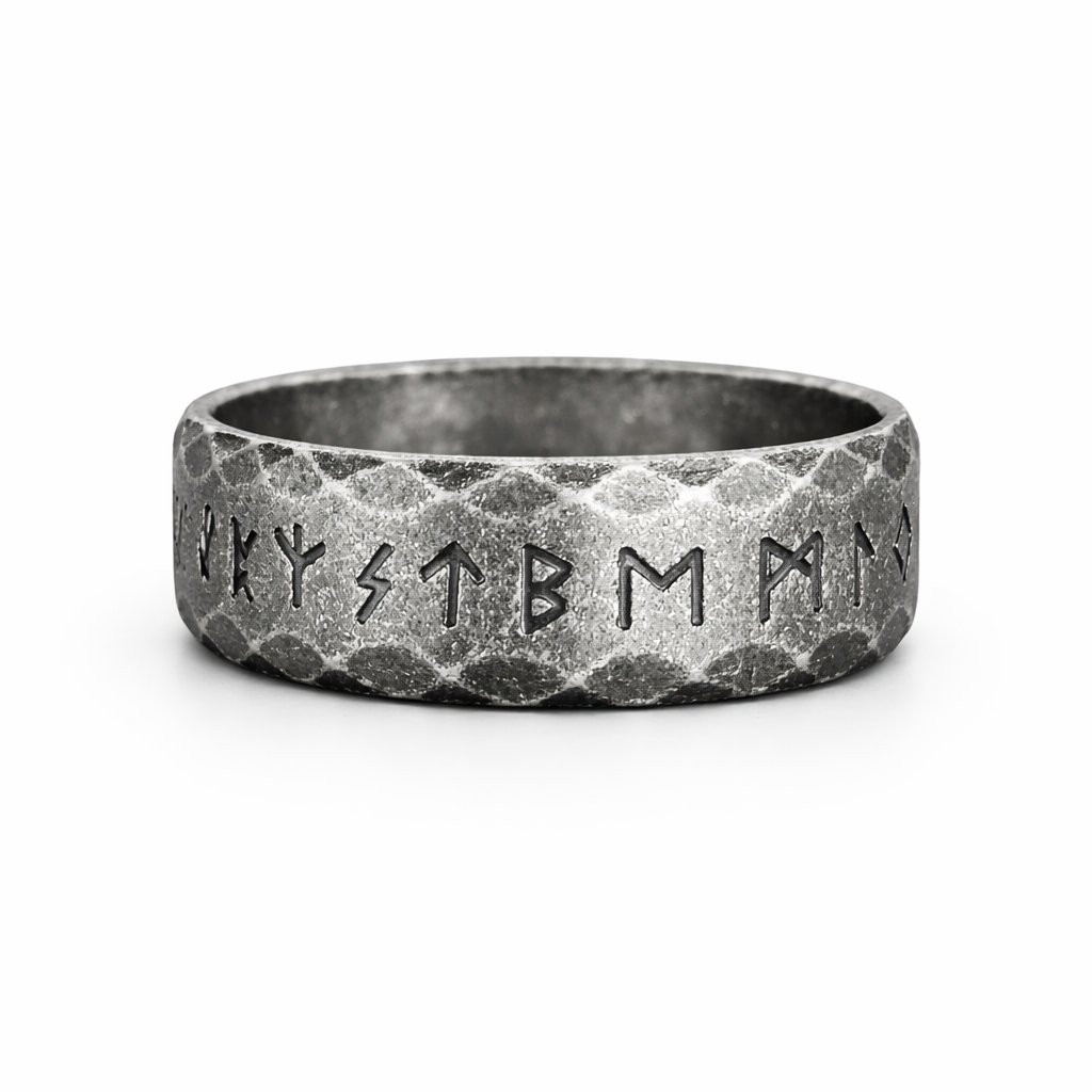 Stainless Steel Viking Rune Ring
