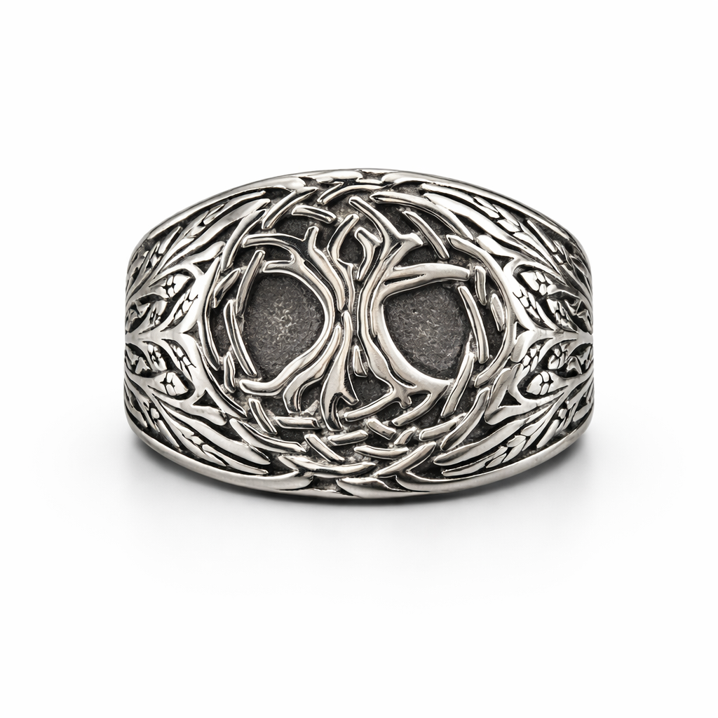 Stainless Steel Tree of Life Ring