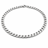 Stainless Steel Flat Curb Chain Necklace