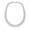 Solid Sterling Silver Cuban Chain - 10mm, 21"