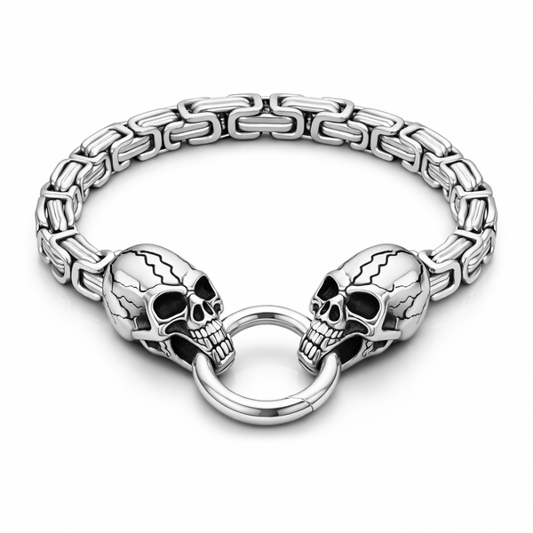 Viking Skull Chain Bracelet