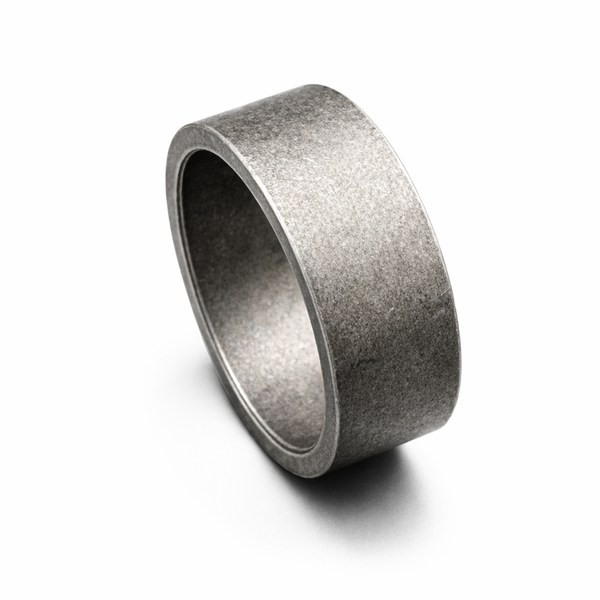 10mm Antique Finish Stainless Steel Ring