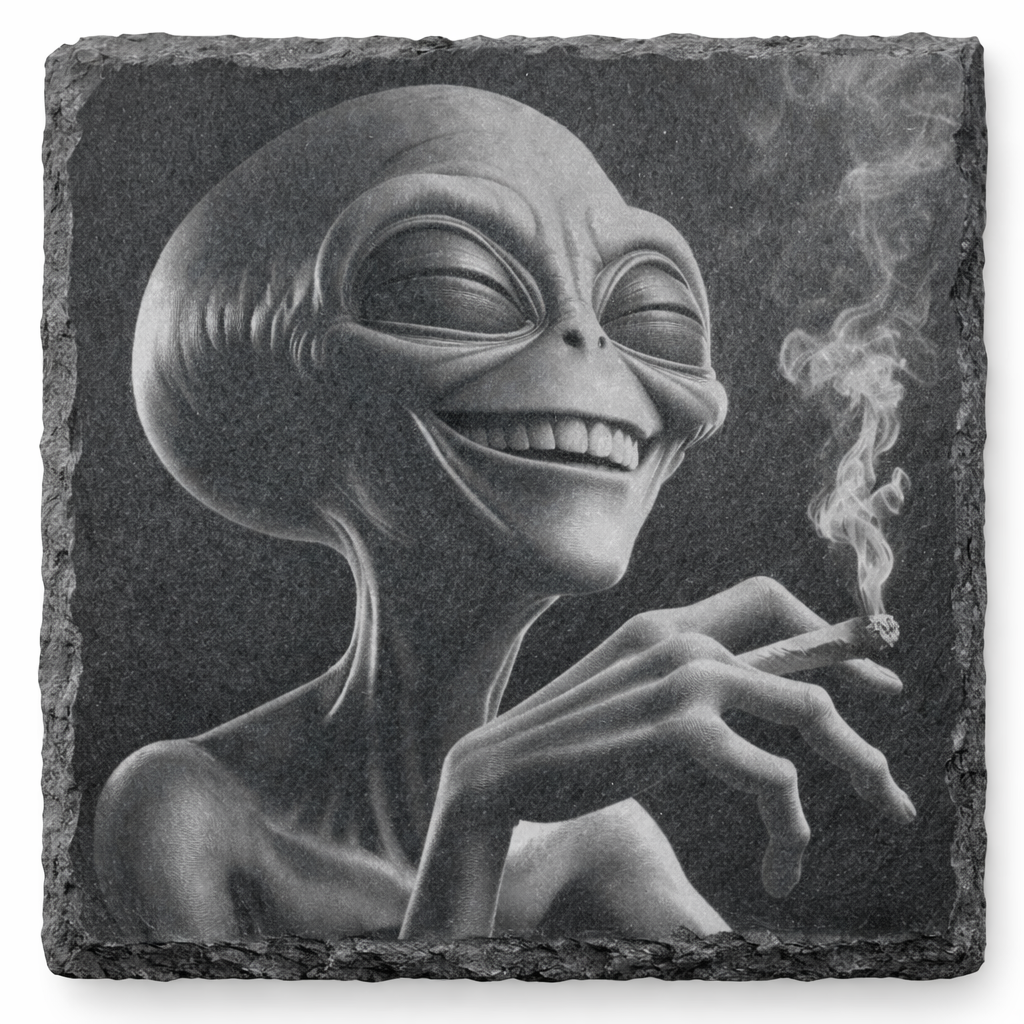 Alien Slate Coaster