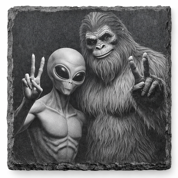 Alien Slate Coaster