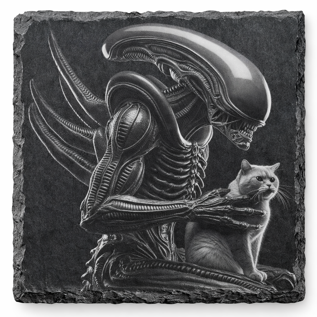 Alien Slate Coaster