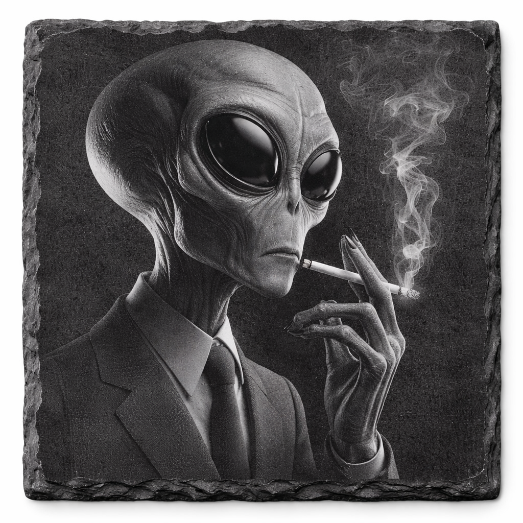 Alien Slate Coaster