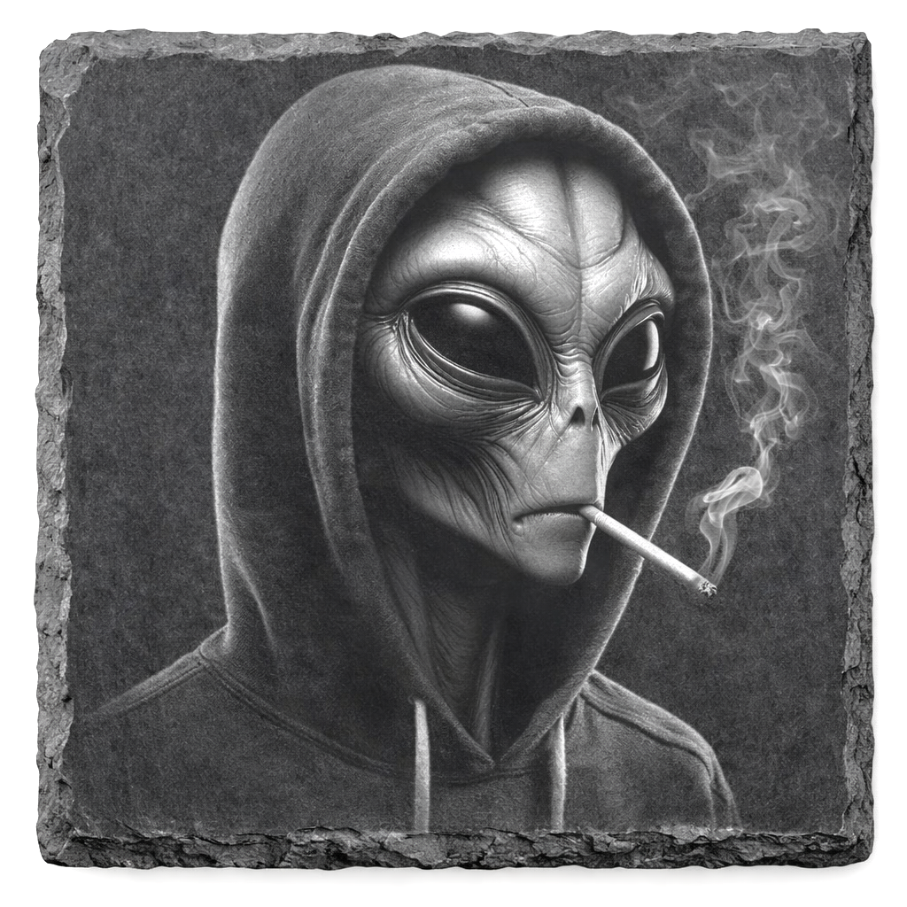 Alien Slate Coaster
