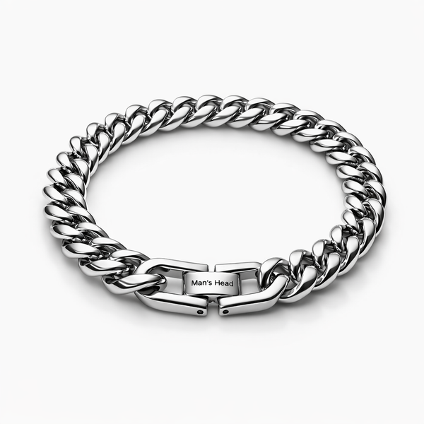 Stainless Steel Curb Chain Bracelet - 10mm