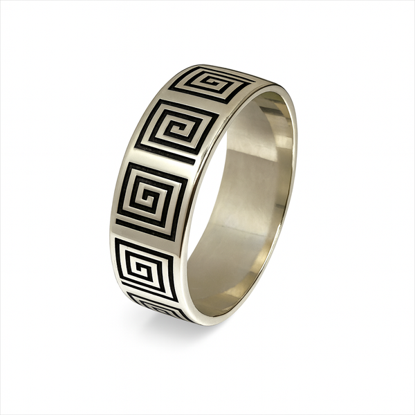 Sterling Silver Spiral Ring - 7mm