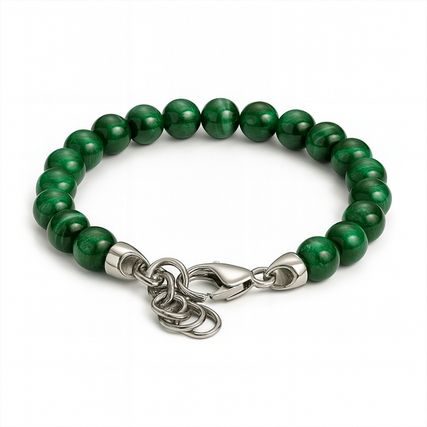 Green Tiger Eye Bead Bracelet