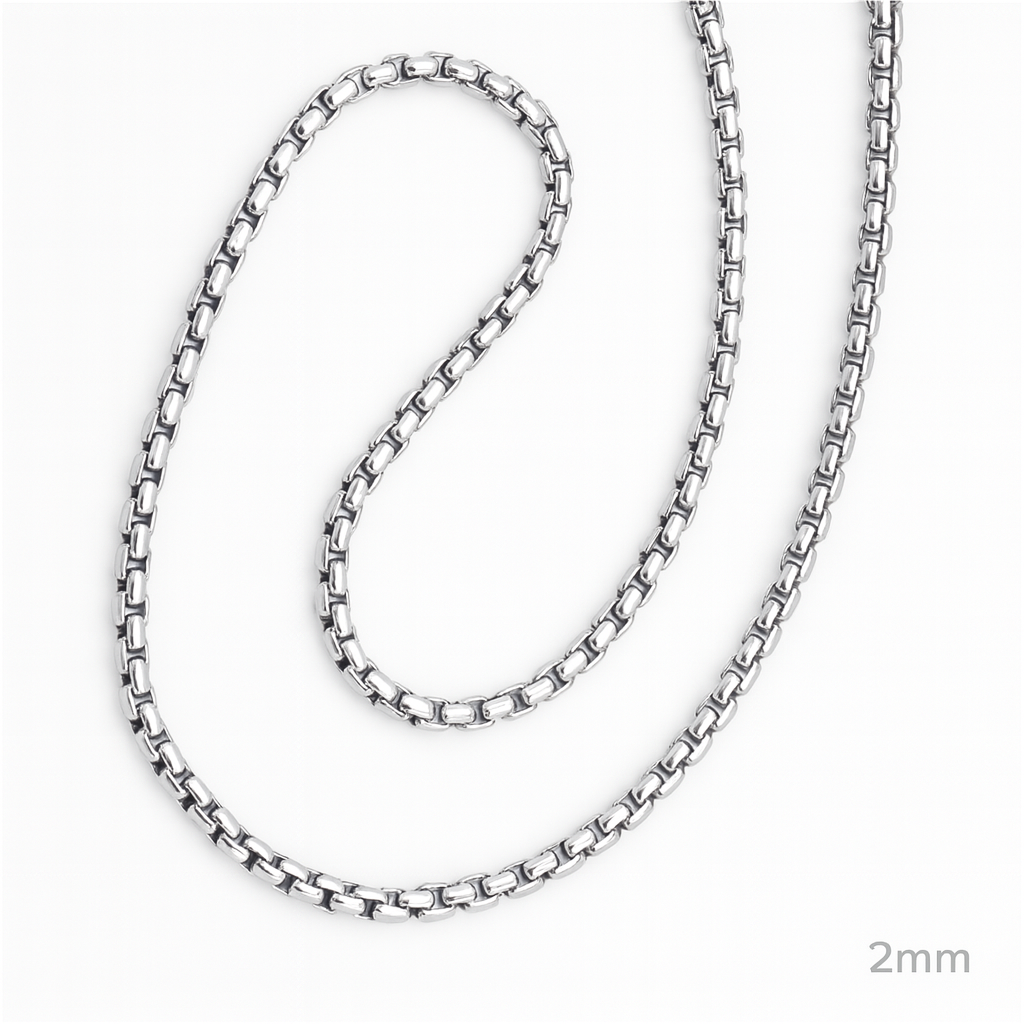 Box Chain Necklace - 2mm