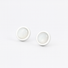 Sterling Silver & Shell Stud Earrings