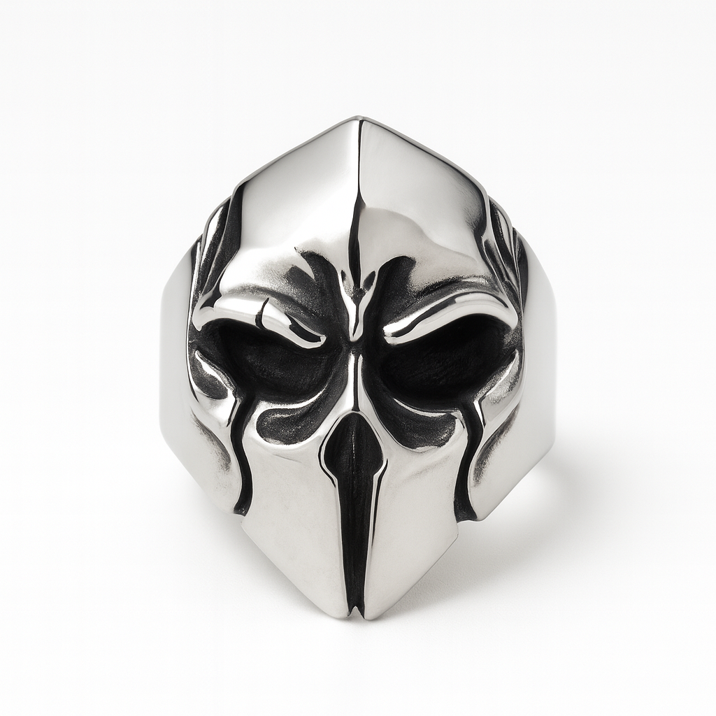 Stainless Steel Spartan Helmet Ring