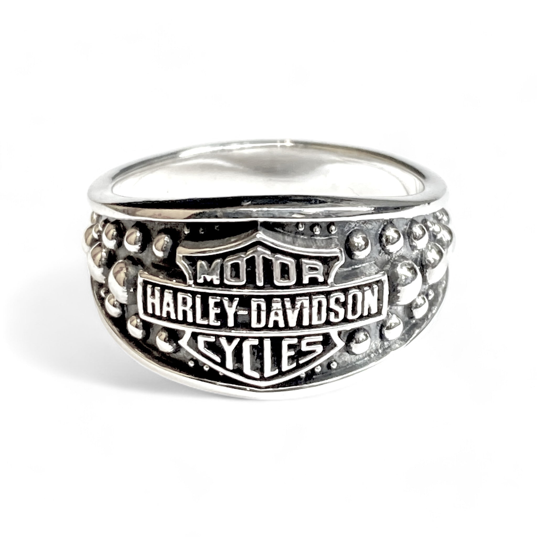Sterling Silver Biker Ring