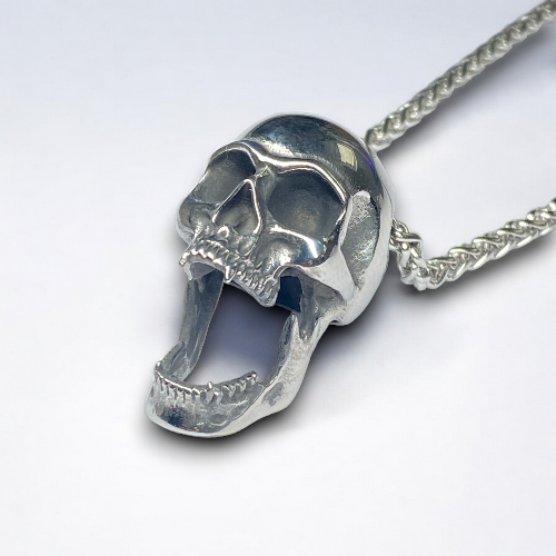 Stainless Steel Vampire Skull Pendant