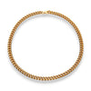 Stainless Steel 9mm Gold Curb Chain Necklace