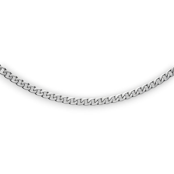Stainless Steel Curb Chain Necklace