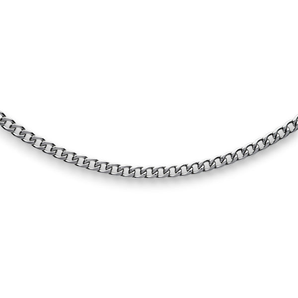 Stainless Steel Curb Chain Necklace