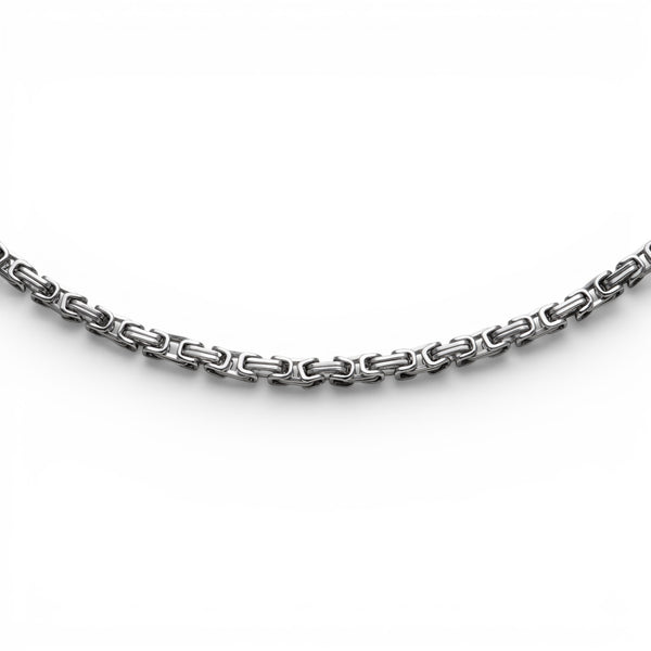 Stainless Steel Byzantine Chain Necklace
