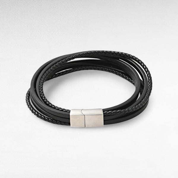 Mulit-Strand Leather Bracelet - Large