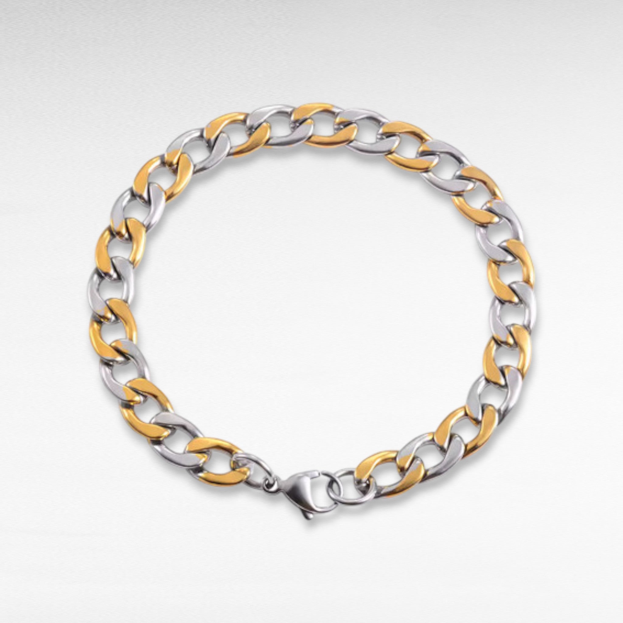 Stainless Steel Gold and Silver Bracelet